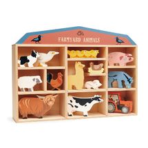 Juego de animales de madera para la granja TL8483-1 Tender Leaf Toys 1