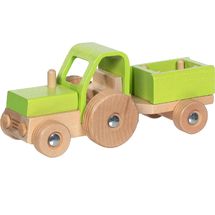 Tractor con remolque verde GK55838 Goki 1