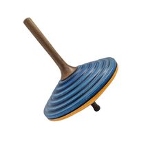 Peonza de madera Tukan azul naranja 75 mm MA-BS208BO Mader 1
