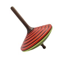 Peonza de madera Tukan rojo verde claro 75 mm MA-BS208RV Mader 1