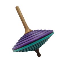 Peonza de madera Tukan morado turquesa 75 mm MA-BS208VT Mader 1