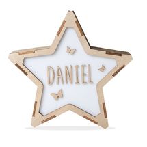 Estrella luminosa personalizable de madera VI-ES14USBC Vintiun 1
