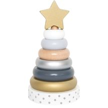 Juego de pirámides de madera Plata JAB-W7157 JaBaDaBaDo 1