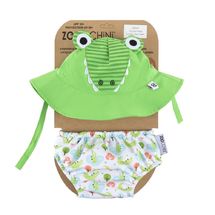 Camisa y gorro de cocodrilo (12-24M) EFK-122-010-021 Zoocchini 1