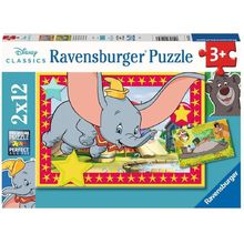 Puzzle La aventura de Disney 2x12p RAV-05575 Ravensburger 1