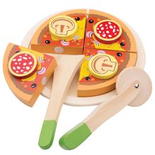 Pizza salami de madera para cortar NCT10586 New Classic Toys 1