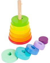 Juego Torre apilable y encajable Arcoíris LE11794 Small foot company 1