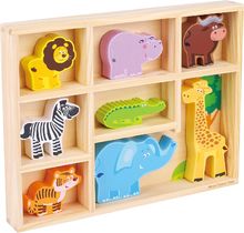 Figuras de madera Animales Safari NCT11851 New Classic Toys 1
