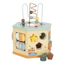 Cubo de motricidad de 7 caras Safari LE12641 Small foot company 1