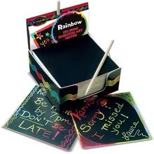 Caja de Mini Notas Scratch Art® Arco Iris MD-15945 Melissa & Doug 1