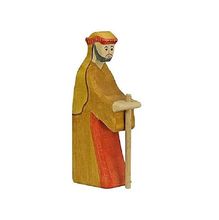 Figura Belén Navidad - Pastor con bastón 2 HZ80302 Holztiger 1