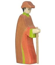 Figura Belén de Navidad - Pastor con bastón HZ80316 Holztiger 1