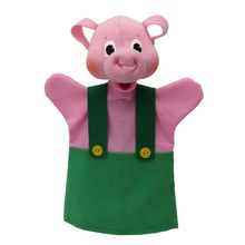 Marioneta del cerdito verde MU-22649B Mú 1