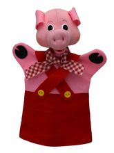 Marioneta del cerdito rojo MU-22653A Mú 1