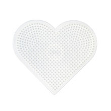 Placa de corazón grande con cuentas de plástico Midi blancas HAMA-233 Hama 1
