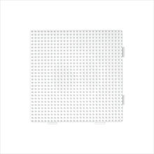 Conjunto plato cuadrado cuentas plastico blanco Midi HAMA-234 Hama 1
