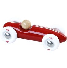 Coche Gran Prix vintage de madera rojo V2342R Vilac 1
