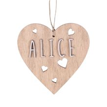 Adorno corazón de madera personalizable VI-CR10 Vintiun 1
