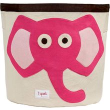 Bolsa de juguete del elefante rosa EFK107-000-005 3 Sprouts 1