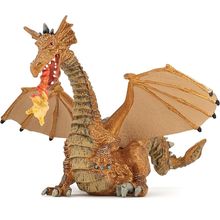 Figura de dragón dorado con llama PA39095-4786 Papo 1