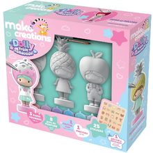 Figuritas Dolly Fruit para pintar y decorar MM39201 Mako Créations 1