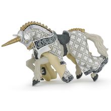 Caballo maestro de armas cresta de unicornio PA39916-2873 Papo 1