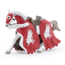 Figura de caballo del caballero grifo rojo PA-39955 Papo 1