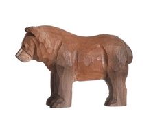 Figura oso café en madera WU-40455 Wudimals 1