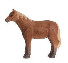 Figura caballo marrón en madera WU-40603 Wudimals 1