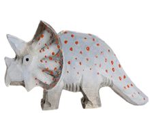 Figura triceratops en madera WU-40905 Wudimals 1