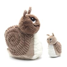 Mamá caracol de peluche y su bebé marrón DE75302 Les Déglingos 1