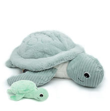 Peluche gigante tortuga mamá bebé menta DE73602 Les Déglingos 1