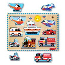 Puzzle de sonidos de madera Vehículos MD50206 Melissa & Doug 1