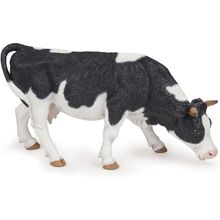 Figura vaca pastando en blanco y negro PA51150-3153 Papo 1