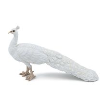 Figura de pavo real blanco PA-51192 Papo 1