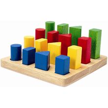 Bandeja de 4 formas geométricas PT5125 Plan Toys 1