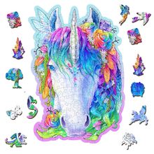 Puzzle de madera Unicornio elegante 150 piezas WC-HE-0177-M Wooden City 1