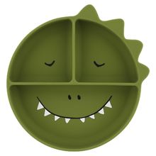 Plato compartimentado de silicona Mr Dino TX-96-439 Trixie 1