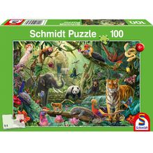 Puzzle Animales de la selva 100 pzs S-56485 Schmidt Spiele 1