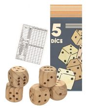 5 dados gigantes de madera EG571011 Egmont Toys 1