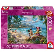 Puzzle Mickey y Minnie en Hawaii 1000 piezas S-57528 Schmidt Spiele 1