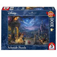 Puzzle La Bella y la Bestia luz de la luna 1000 piezas S-59484 Schmidt Spiele 1