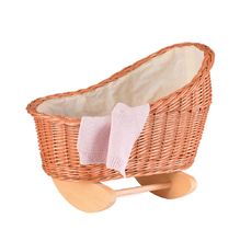 Cuna de mimbre con funda de punto EG700056 Egmont Toys 1