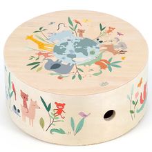 Tambor cajón animales del mundo Sarah Betz V7113 Vilac 1