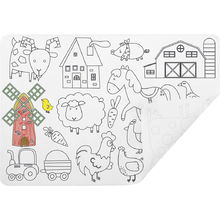 Mantel Individual para colorear - Granja UL7118 Ulysse 1