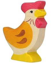 Figura gallina, de pie HZ-80017 Holztiger 1