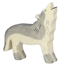 Figura de lobo aullando HZ-80109 Holztiger 1