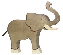 Figura de elefante, trompa alta HZ-80148 Holztiger 1