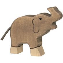 Figura de elefante, trompa alta HZ-80150 Holztiger 1