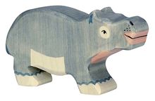 Pequeña figura de hipopótamo HZ-80162 Holztiger 1